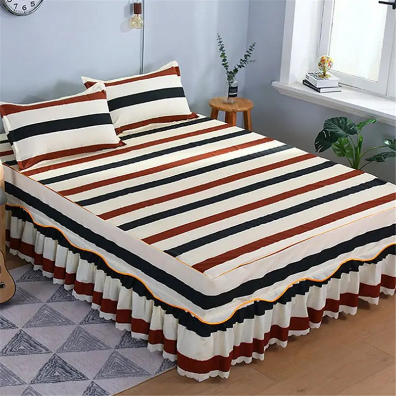 Bed Skirts Four Season Universal Skin-friendly Comfortable Protective Bedding Luxury Anti-slip Bedsheets Fashion Home Decoration