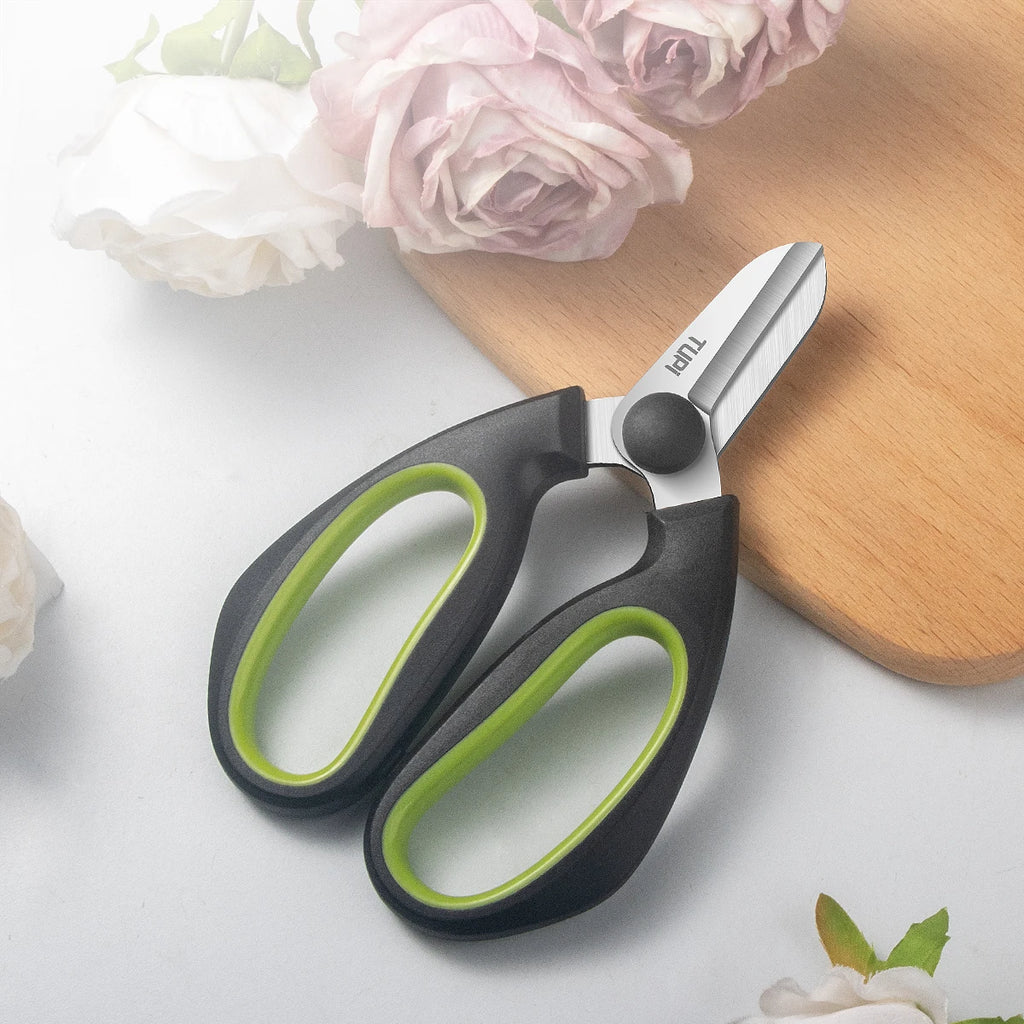 Gardening Scissors Pruning Shears, Florist Snips for Plants Flowers, Stainless Steel Blade, Grafting Trimming Tool for Garden