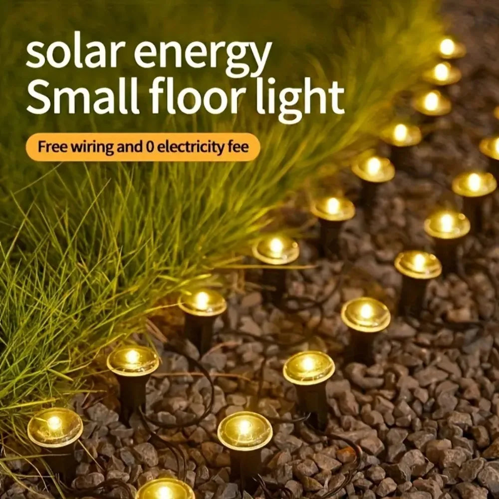 Garden Solar Lights, Waterproof String Lights for Lawn Paths, Camping, Birthday Parties, Holidays and Decorations