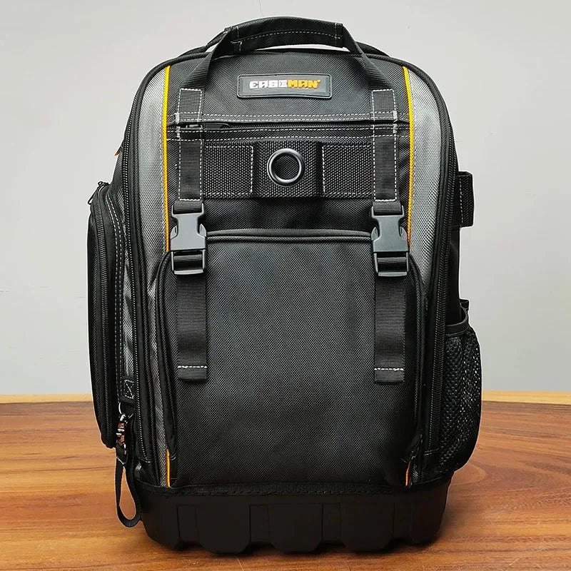 Waterproof Heavy-duty Thickened Tool Backpack Multifunctional Electrician Maintenance Tool Bag Quick Hanging Hardware Storage