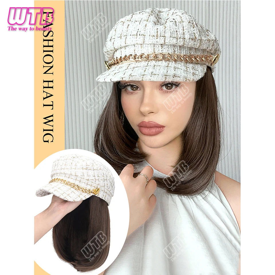 Hat With Hair Attached For Women Ponytail Curly Hair Hair Wig With Hair Cap Styling Baseball Baseball Cap Ponytail Hat Wig