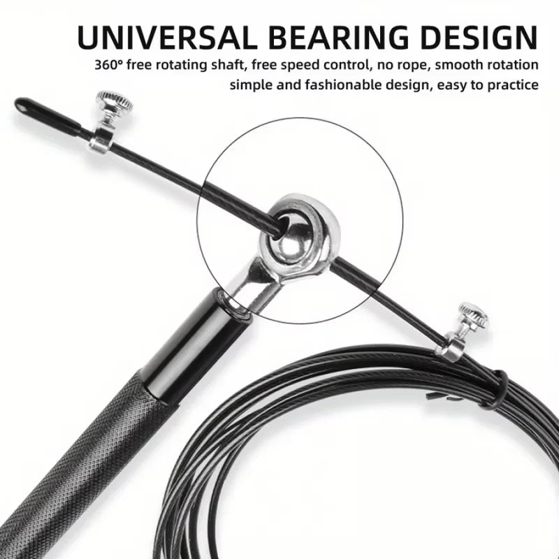 Steel Wire Skipping Rope Fitness Sports Equipment Bearings Skipping Rope Middle School Students Training Aluminum Alloy