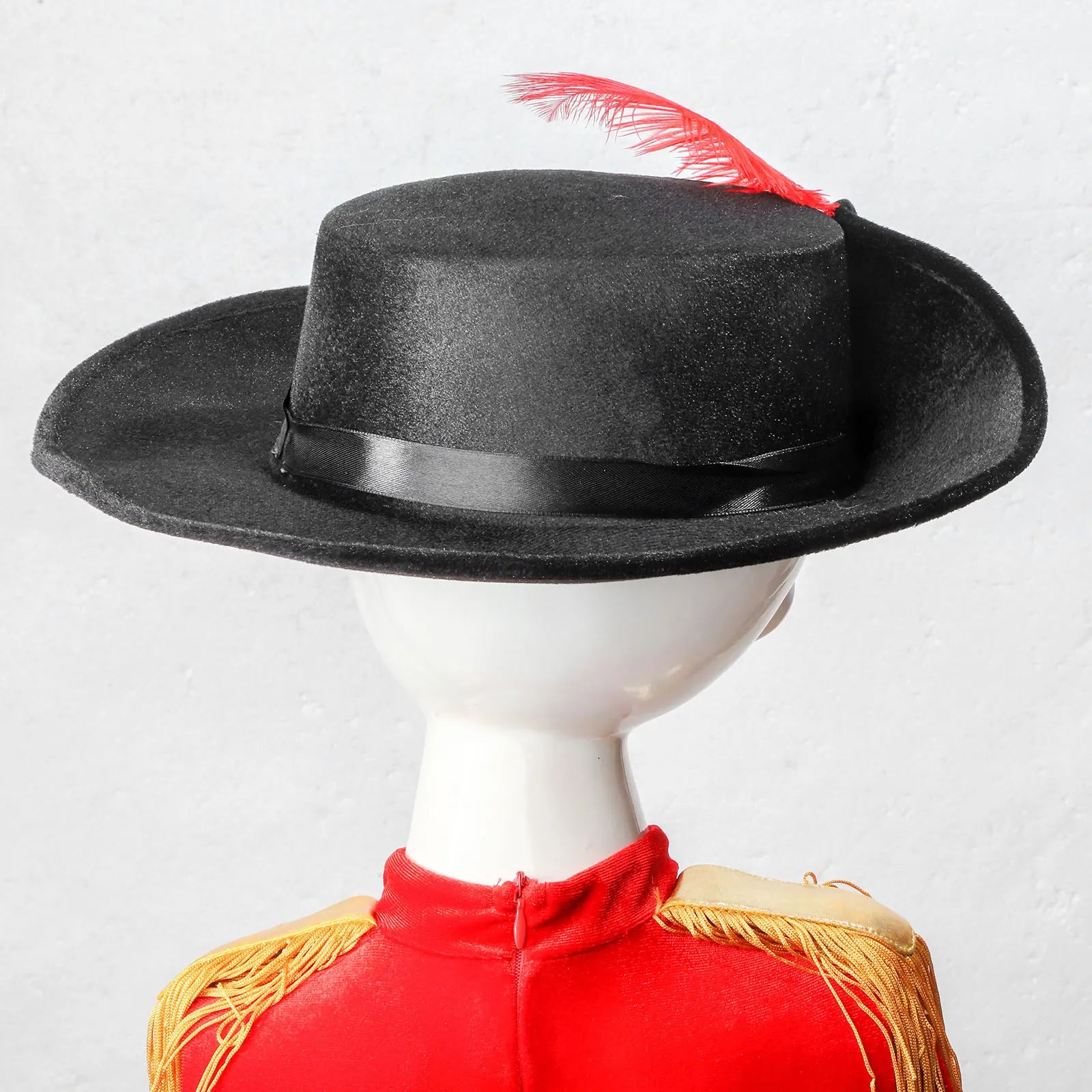 Adult Gentleman Fedoras Hats Musketeer Hat Classic 1920s Trilby Jazz Hat Manhattan Wide Brim Hat Feather Decor Vintage Zoro Caps