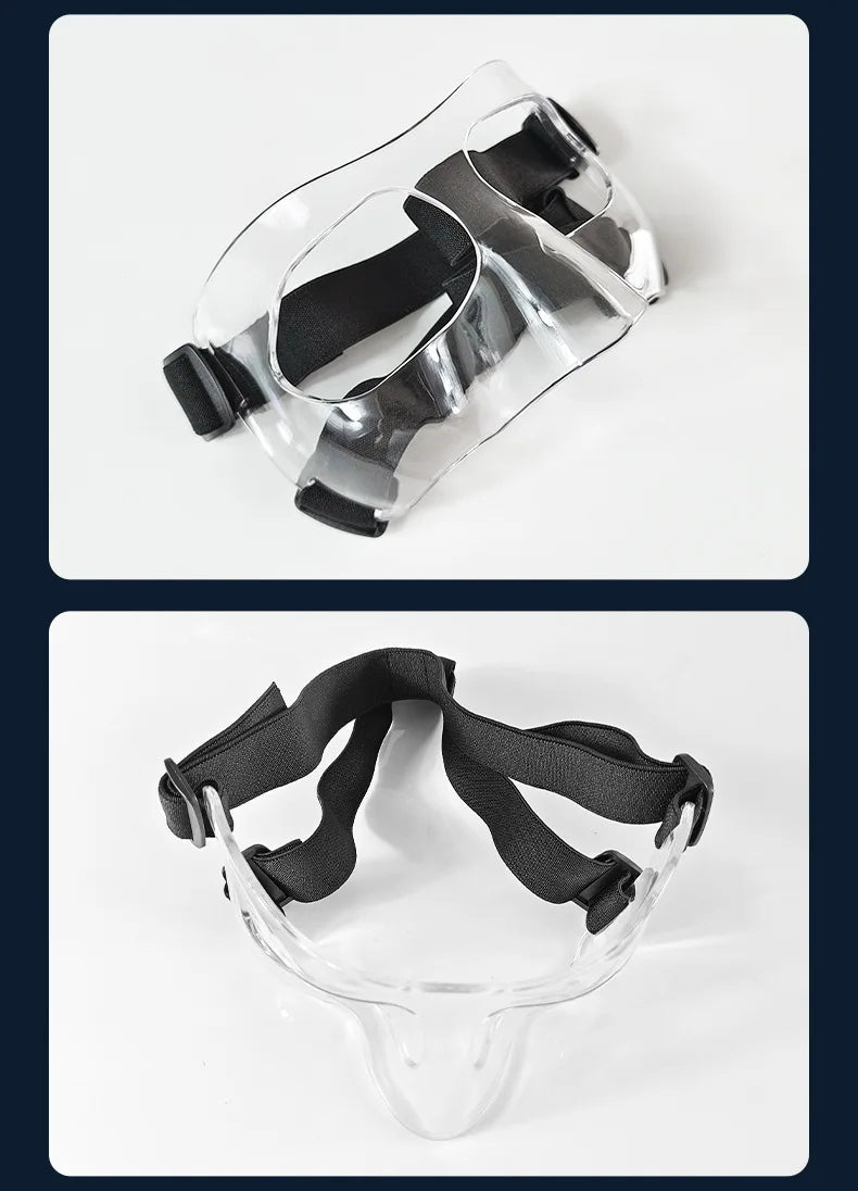 Sports Nose Helmet Basketball Mask Nose Guard Face Shield Protective Mask With Adjustable Elastic Strap Anti-collision Equipment