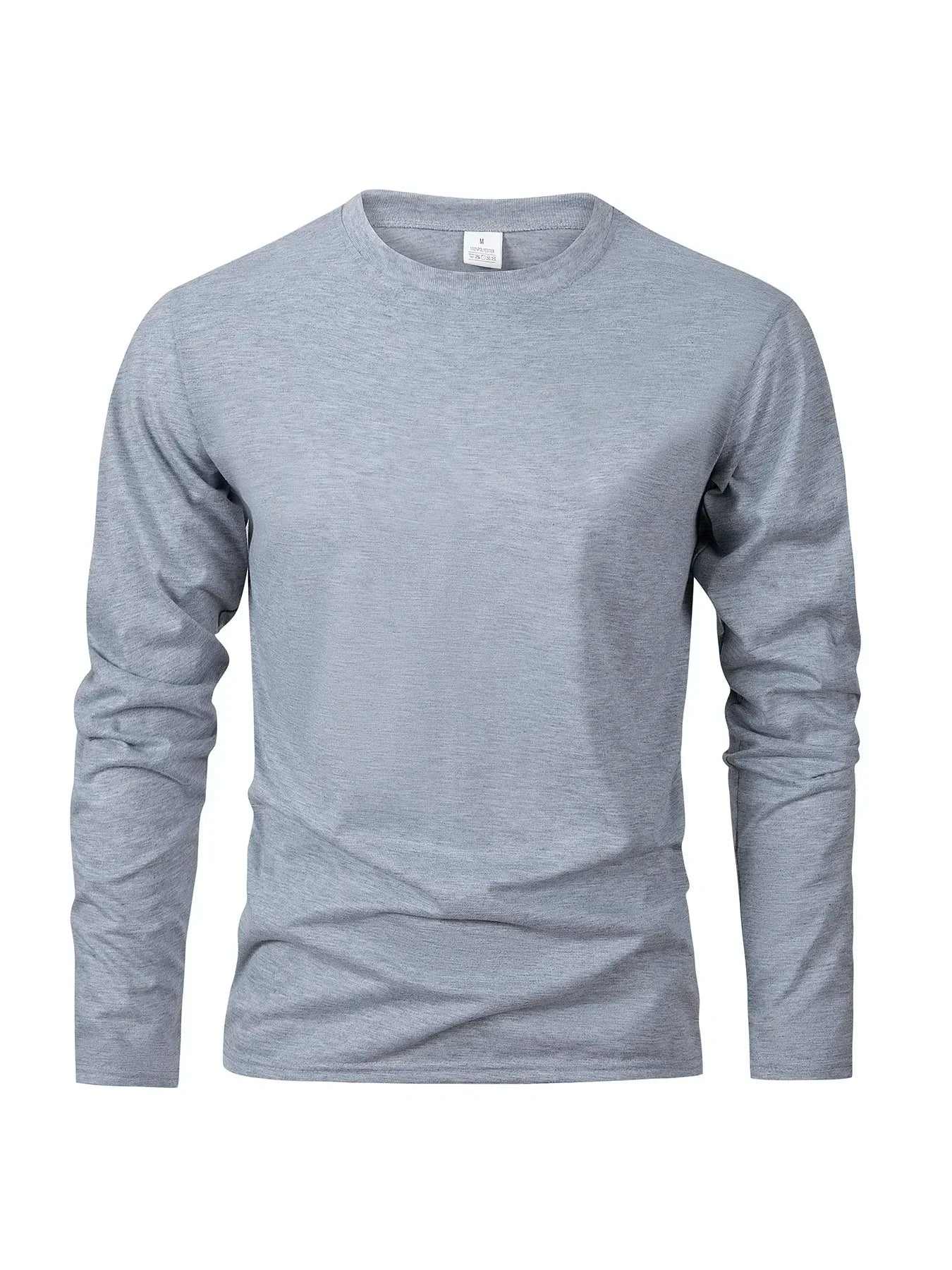 Men's Long Sleeve T Shirts Casual Round Neck Moisture Wicking Tees Male Tops Sports Men's T-shirts comfortable versatile