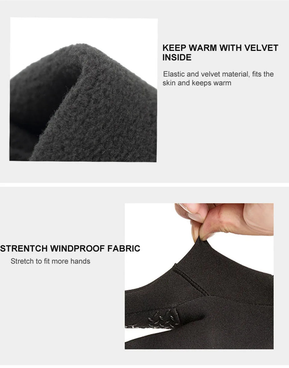 GTUBIKE Winter Men's Women's Warm Gloves Windproof Waterproof Touchscreen Gloves Outdoor Sports Running Fishing Cycling Glove