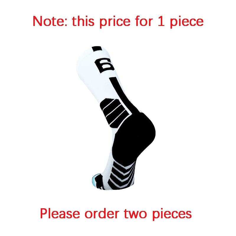 Sports Basketball Socks Professional 1pc Football Sock Men's Cycling Soccer Socks Running Sock Calcetines Customized Number 0-9