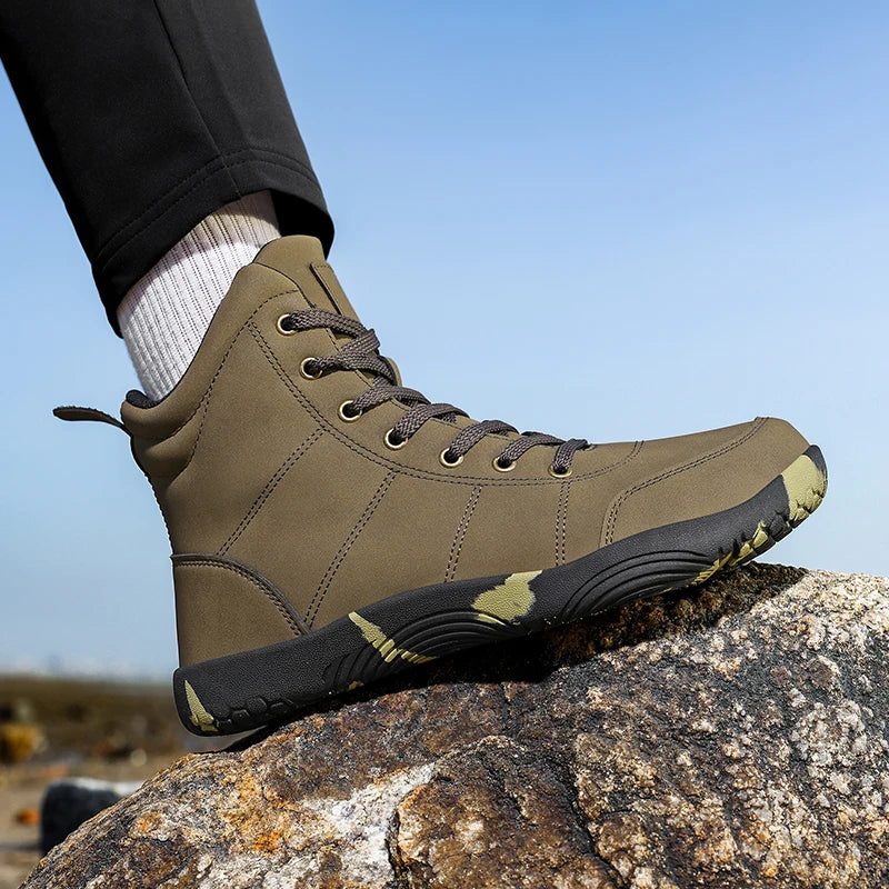 boots men outdoor walking shoes Wide-Toe-Box Barefoot Shoes for Men boots men flats Comfortable casual shoes men mocassin