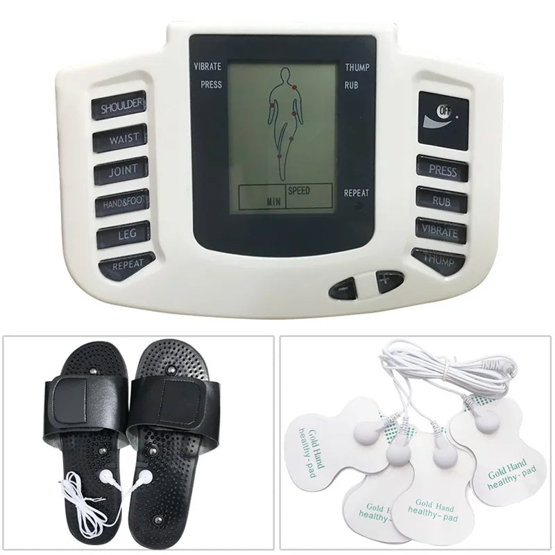 Physiotherapy Tens Equipment for Body Back Foot Massager Eletric Muscle Stimulator EMS Tens Machine Massage Tools Health Care