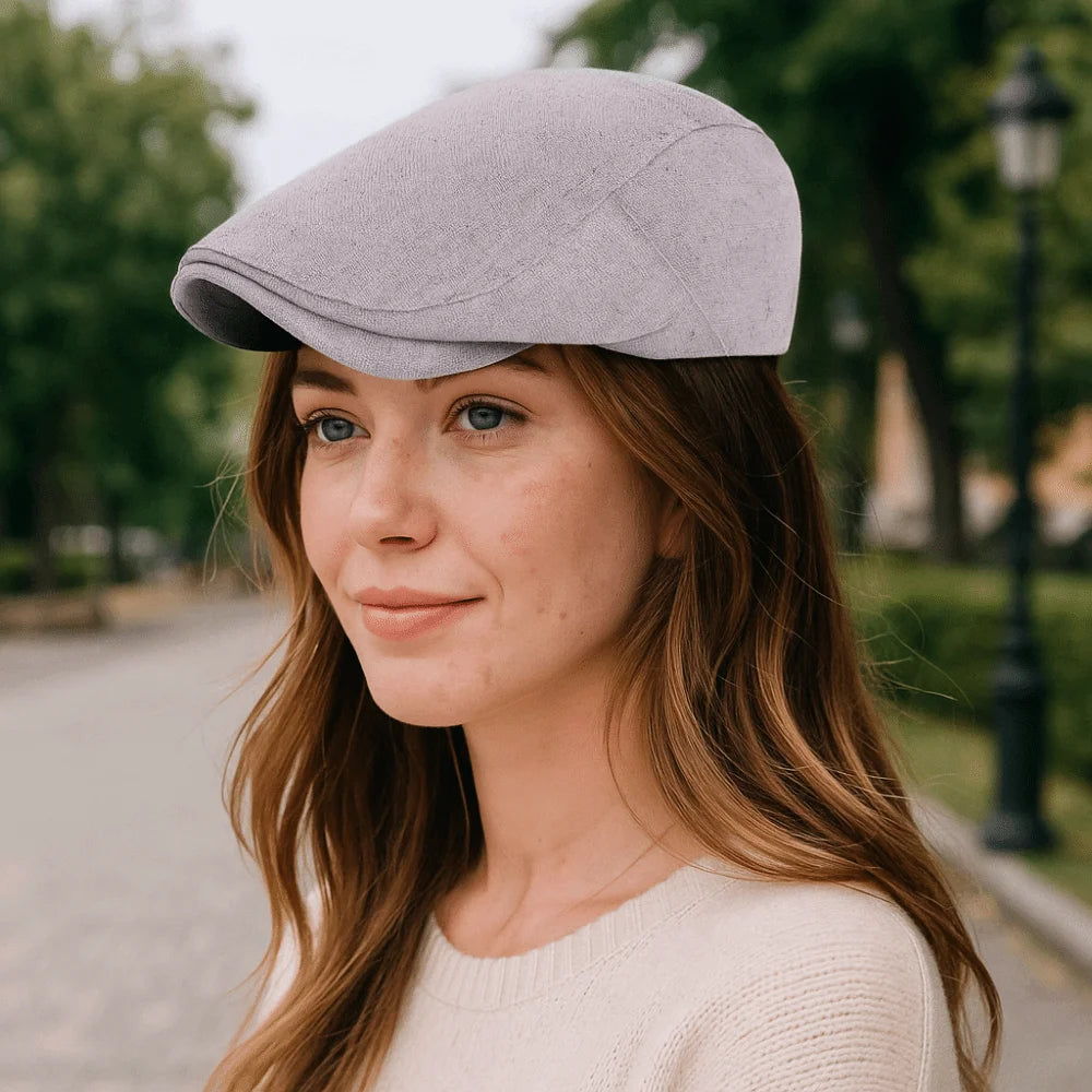 Curved Brimmed Hat Breathable Peaked Cap Plain Design Vintage Flat Hats Comfortable Windproof Forward Hat Cold Weather