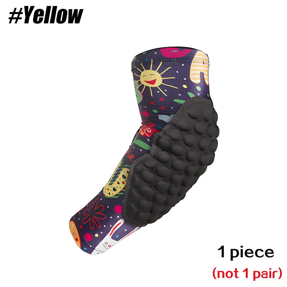 Sports Children Elbow Support - Compression Arm Protective Elbow Guards for Football Basketball Baseball Bowling Tennis Hockey
