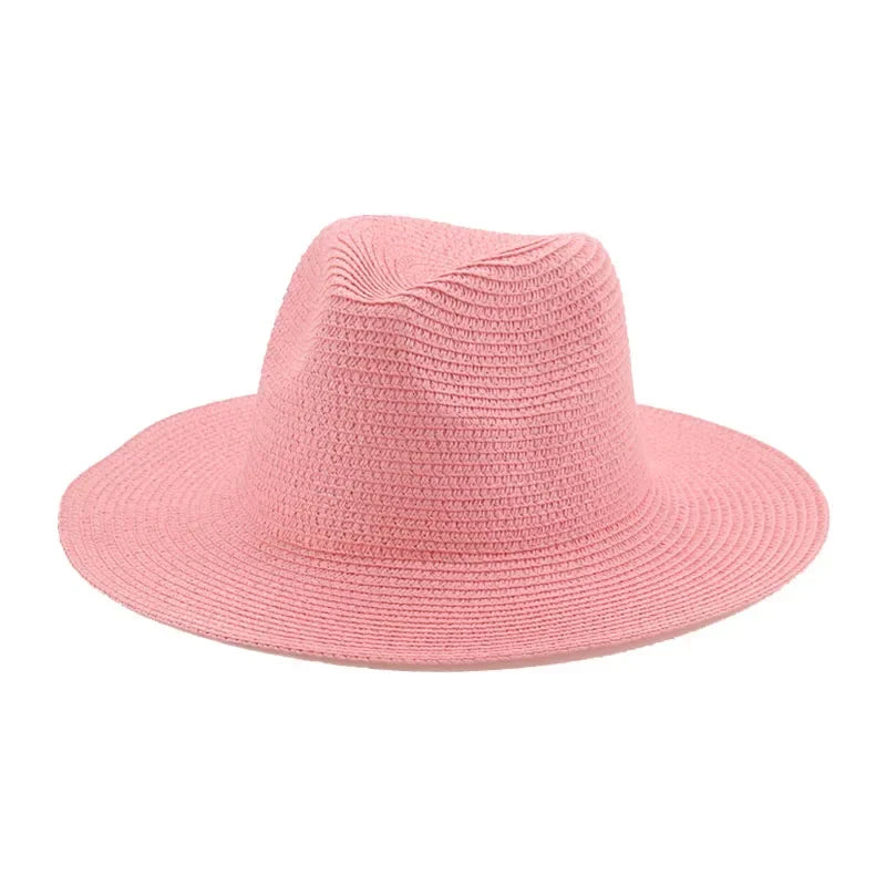 Women's Hat Hats for Women Summer Straw Sun Hats Men's Caps Sun Protection Beach Summer Women Men Panama Straw Hat Gorras Hombre
