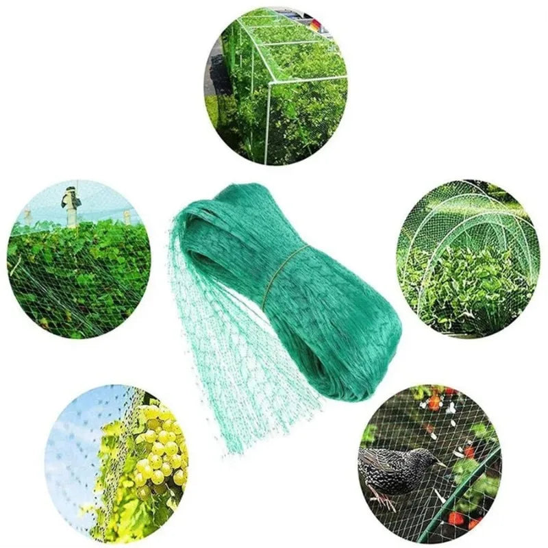 Garden Netting Green Woven MeshProtect Plants Fruits Flowers TreesStretch Fencing Durable Net Stops BirdsDeer Animals