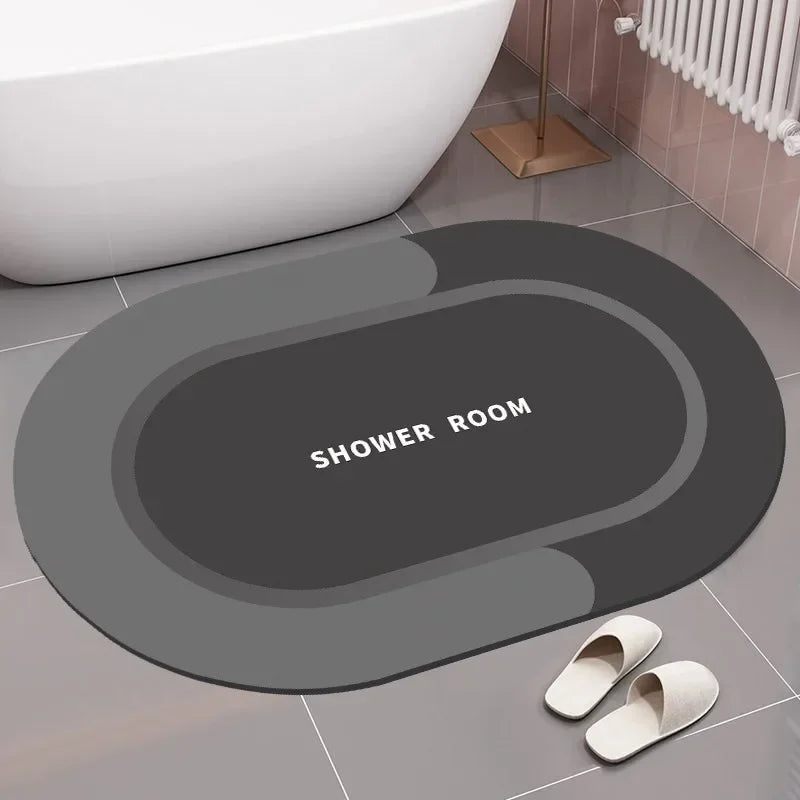 Bathroom Rug, Non - slip Entrance Doormat, Instant Drying Mat, Super Absorbent, Nappa Skin Floor Mat, Toilet Carpet, Home Decor