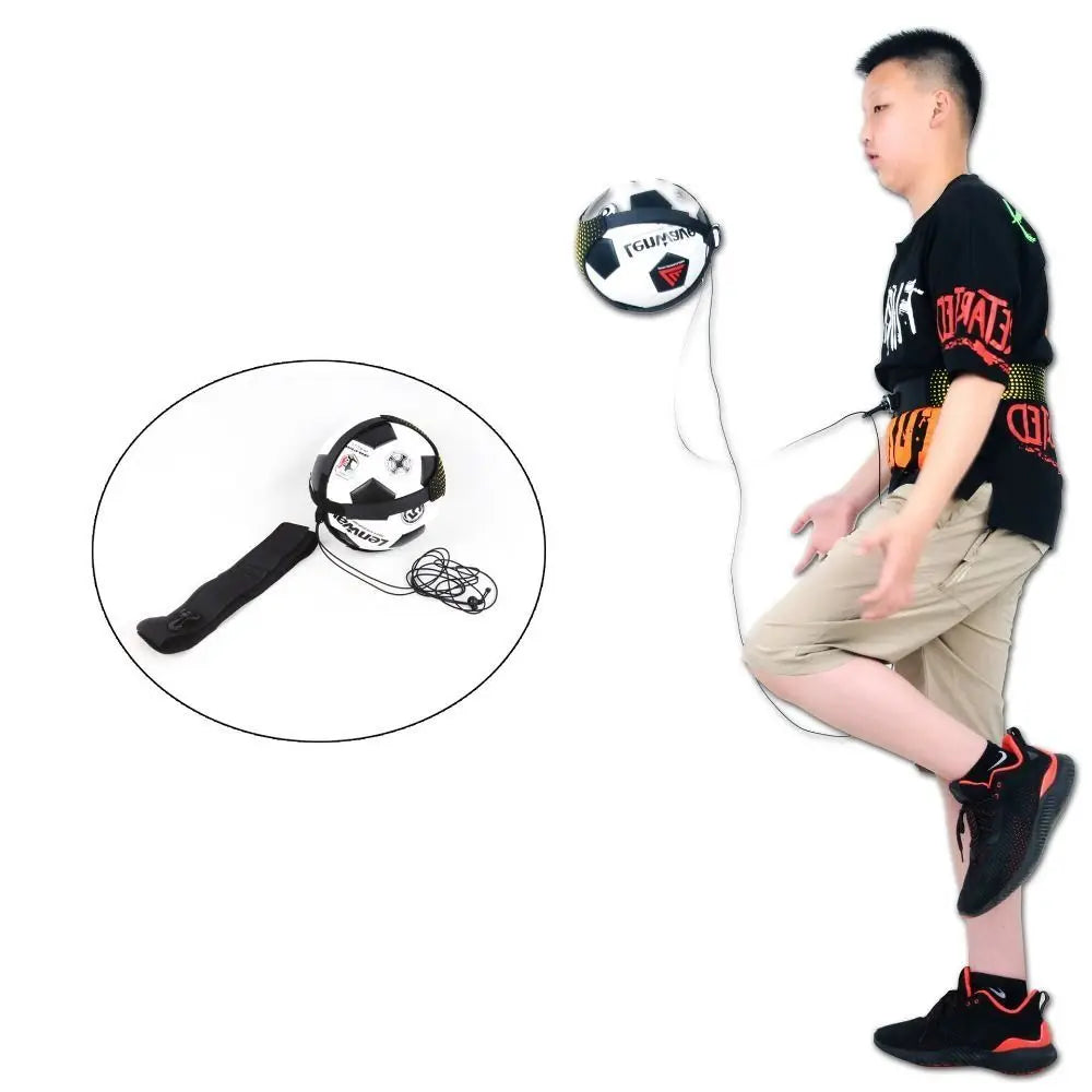 Elastic Belt Soccer Ball Juggle Bags Kicking Durable Football Training Equipment Adjustable Portable Soccer Trainer Belt Adults