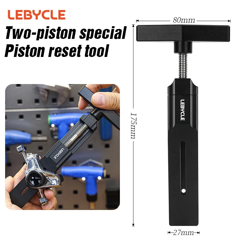 LEBYCLE Piston Reset Tool Bicycle Caliper Piston Press Tool For 2 Piston 4 Piston SHIMANO/SRAM Brake Caliper Bike Piston Tool