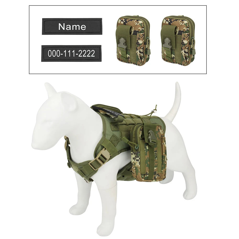 Personalized Name Dog Harness Customized Phone Breathable Adjustable Pet Harness for Medium Large Dog Chest Strap Vest
