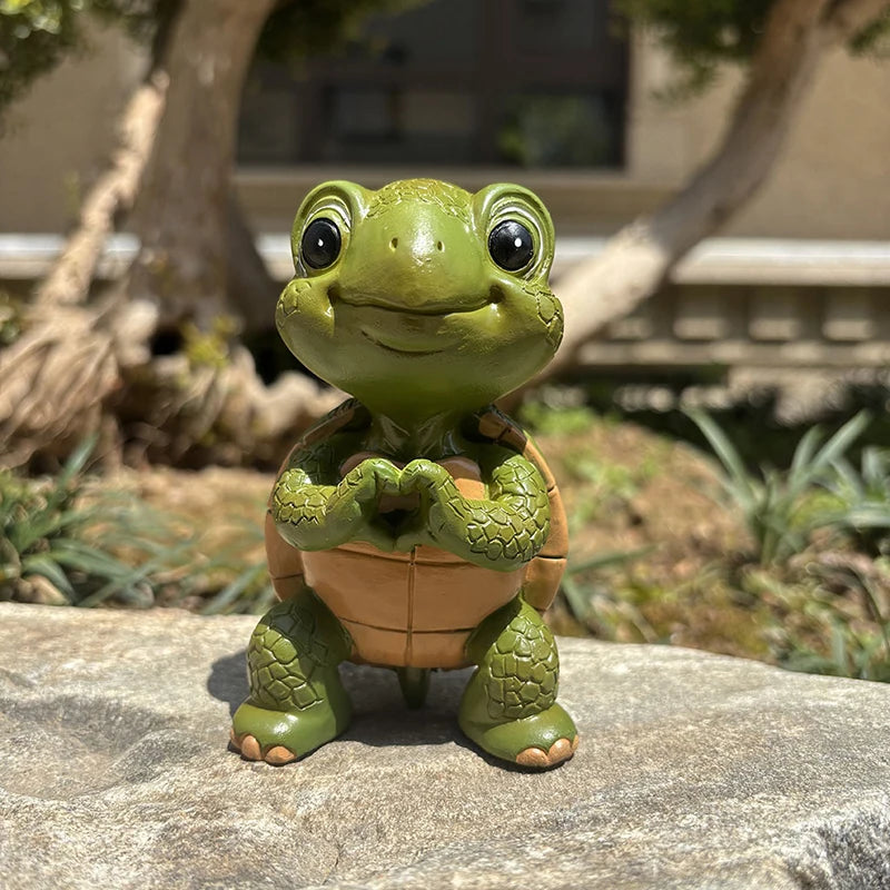 Turtle Garden Statue Decoration Lawn Ornament Figurine Outdoor Statue For Pond Patio Indoor Outside Hallway