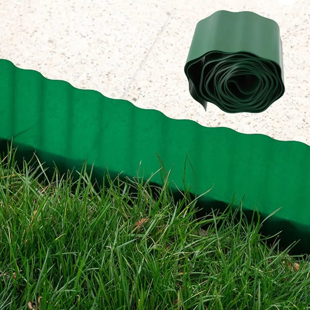 Bendable Plastic Garden Fence Moisture-resistant Cuttable Lawn Border Fence Weatherproof Flower Bed Edging Fence Plant Landscape