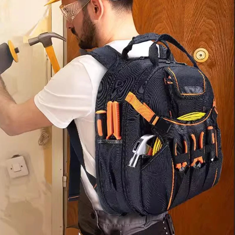 Electrician Tool Bag Professional Carpentry Complete Tools Bag Portable Waterproof Shoulder Straps Toolkit Oxford Toolkits