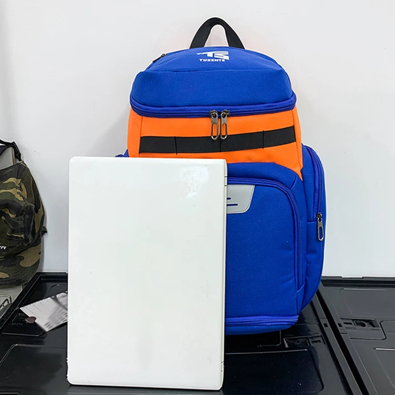 Basketball Soccer Backpack with Shoes Pocket  Outdoor Sports Training Commuting Bag Gym Fitness Bag College Laptop Schoolbag Men