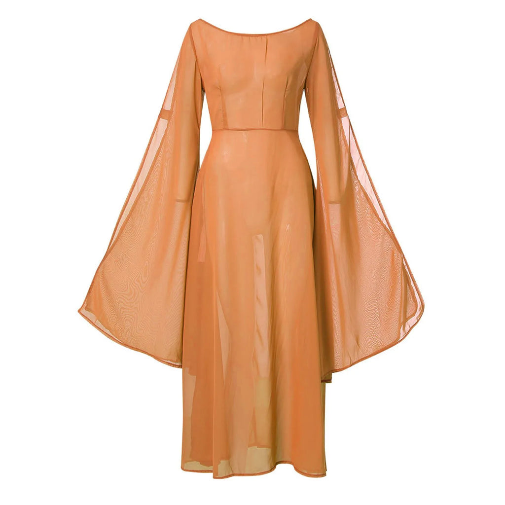 ladies dress Elegant off shoulder round Neck high Waist Wrapped Maxi Dress Women halloween Party Club Elegant Evening Dresses