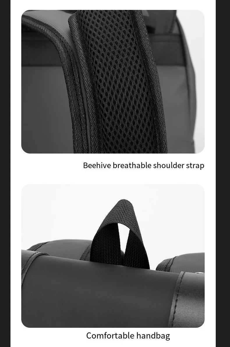 New Fashionable Backpack, Trendy Simple Casual Bag, Solid Color Business Travel Bag, Large Capacity Laptop Bag, Unisex Student School Bag, Multi-Functional Storage Bag