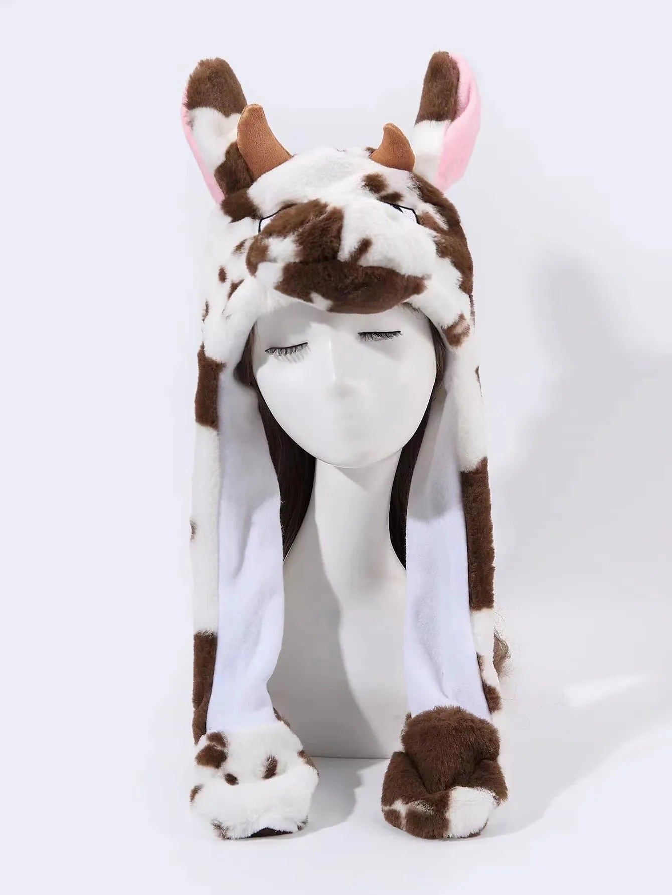 2023 New Halloween Men's and Women's Rabbit Hats Plush Ears Activity Hats Airbag Hats Halloween Christmas Ball Hats