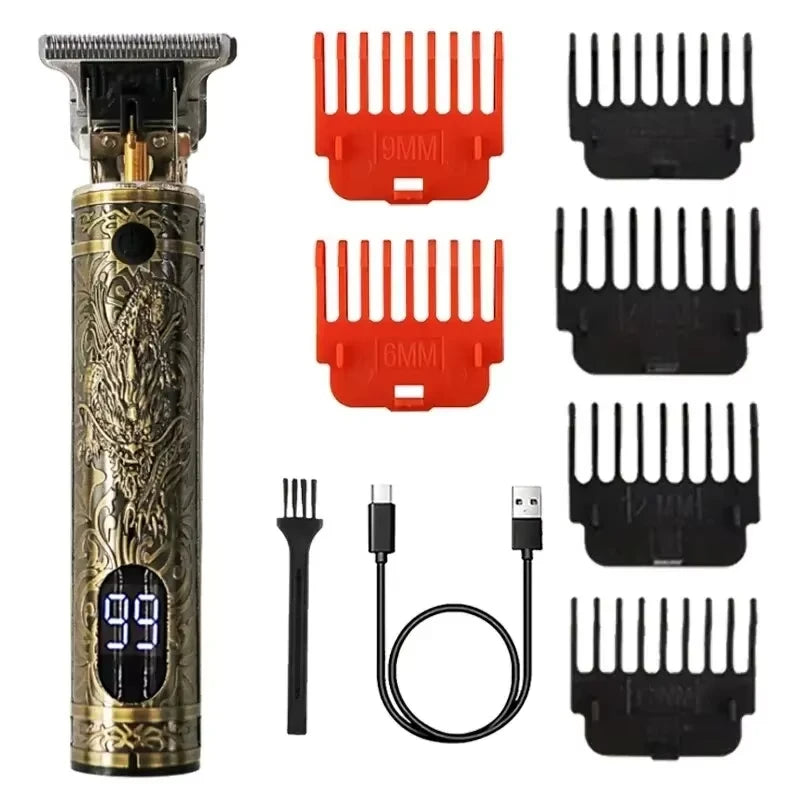 Professional Carving Hair Clipper For Men T9 Electric Hair Cutting Machine Barber Rechargeable Provide Comfortable Shave Clipper