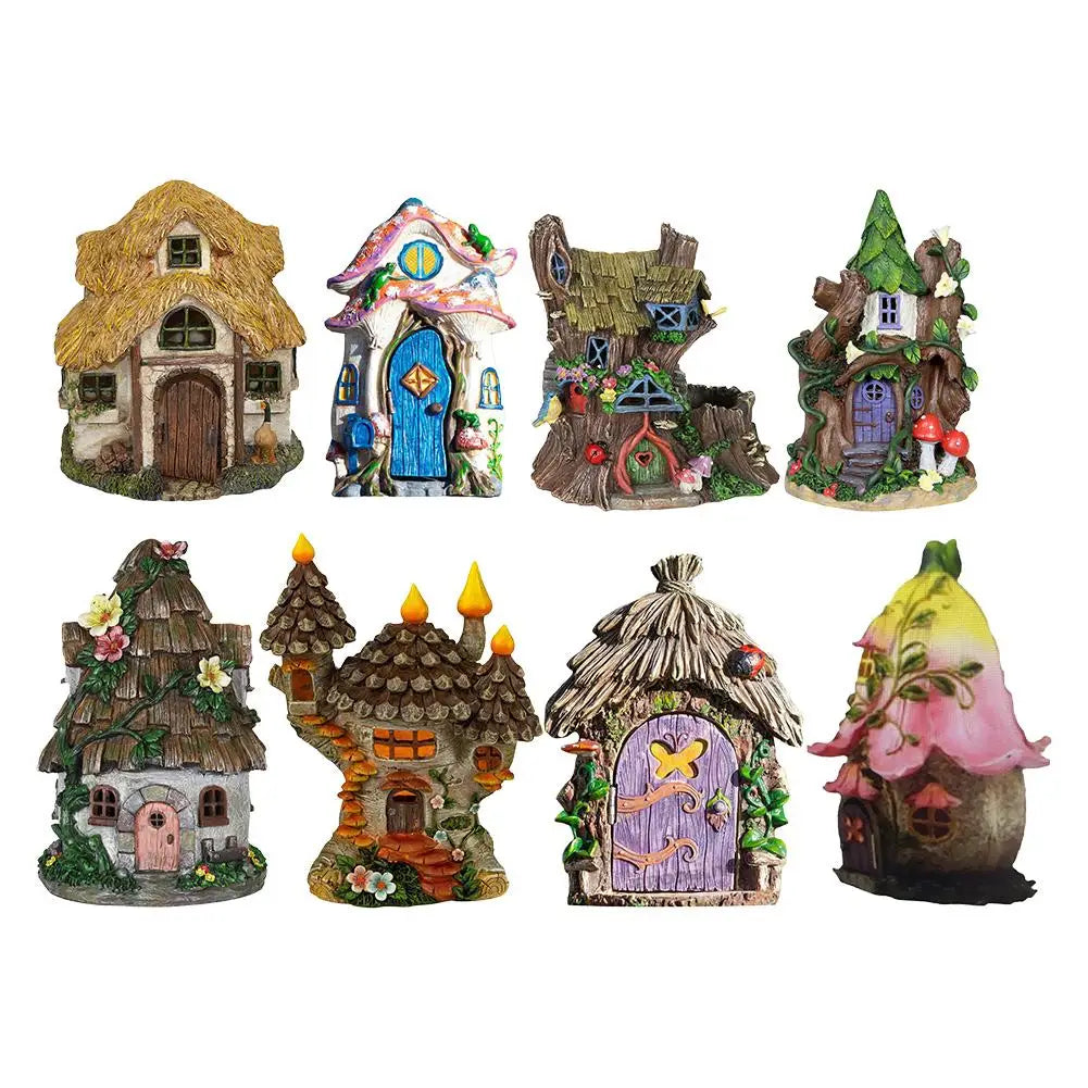 Fairy Tale World Dwarf Garden Landscaping House Resin Crafts Restaurant Garden Home Decoration Accessories