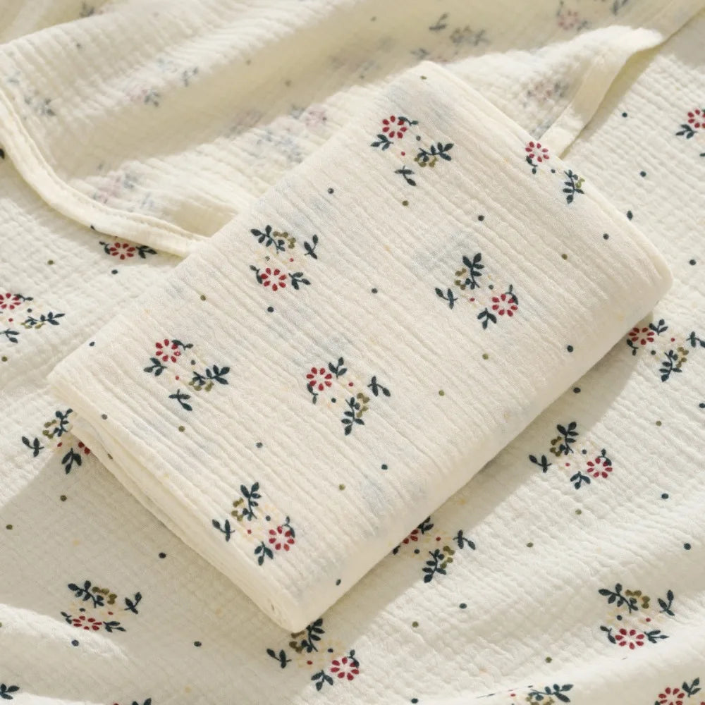 Bedding Textiles Cotton Baby Blanket Soft Breathable Cover Blanket for Infant Skin-friendly Thickened Nap Sleeping Rug Sofa
