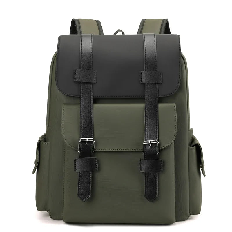 New Fashionable Backpack, Trendy Simple Casual Bag, Solid Color Business Travel Bag, Large Capacity Laptop Bag, Unisex Student School Bag, Multi-Functional Storage Bag