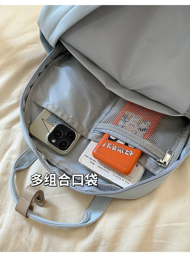 Women's Backpack Daily Travel Female Multi-pocket Casual Woman Man Travel Bag Schoolbag for Teenage Girl Boy Laptop Knapsack