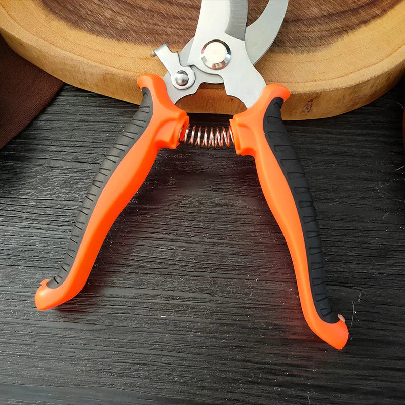 Gardening Shears Ergonomic Handle with Sharp Blades Durable Garden Pruning Shears For Harvesting Flower Fruit Labor Saving Tool