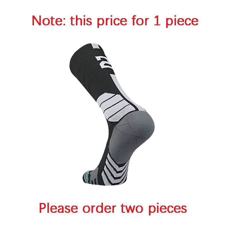 Sports Basketball Socks Professional 1pc Football Sock Men's Cycling Soccer Socks Running Sock Calcetines Customized Number 0-9