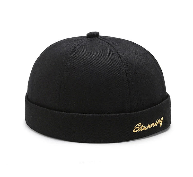 New Fashion Four Seasons Landlord Hats, Men's Street Hip-Hop Hats Beanie Melon Skin Hats, Women's Bare Plate Hats, Women's Tides