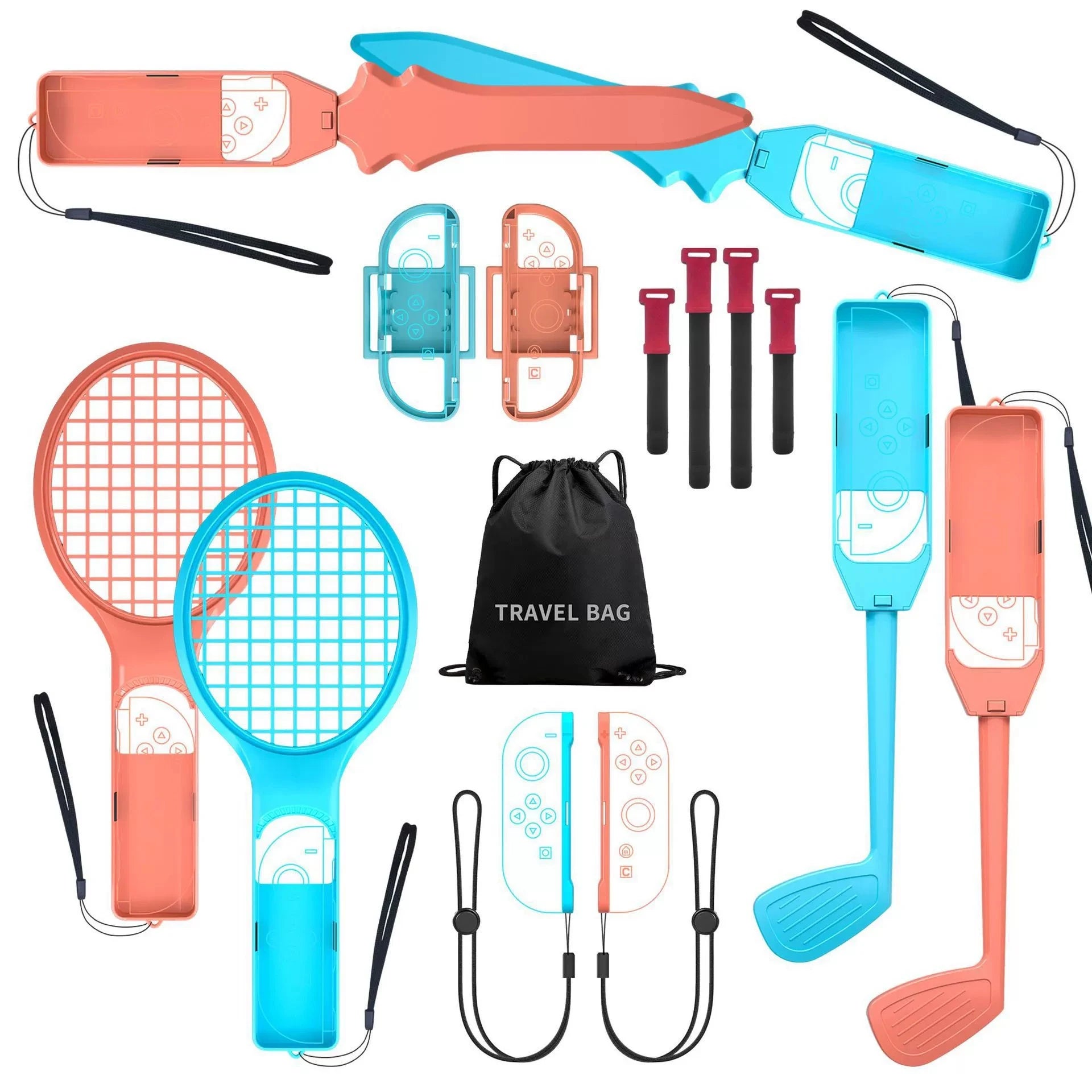 15 in 1 Switch Sports Accessories Bundle - Suitable for Switch 2  Sports Game Series accessory kit, compatible with Switch/OLED