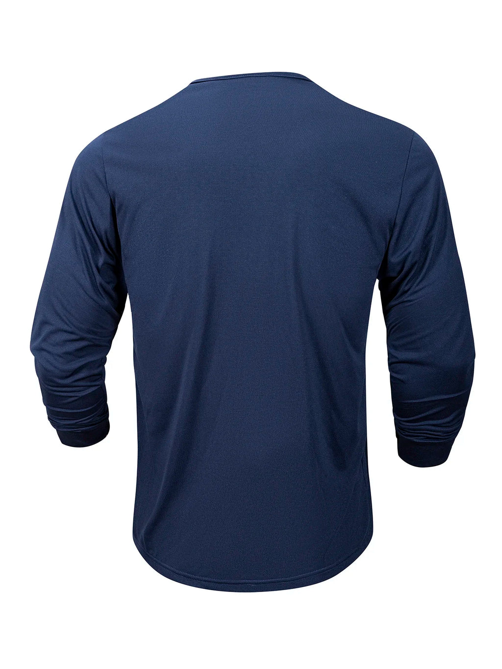 Mens Long Sleeve Henley Neck T-shirt Slim Fit Bottoming Tshirt Casual Button Shirt Comfortable Fitness Tee Cozy Top