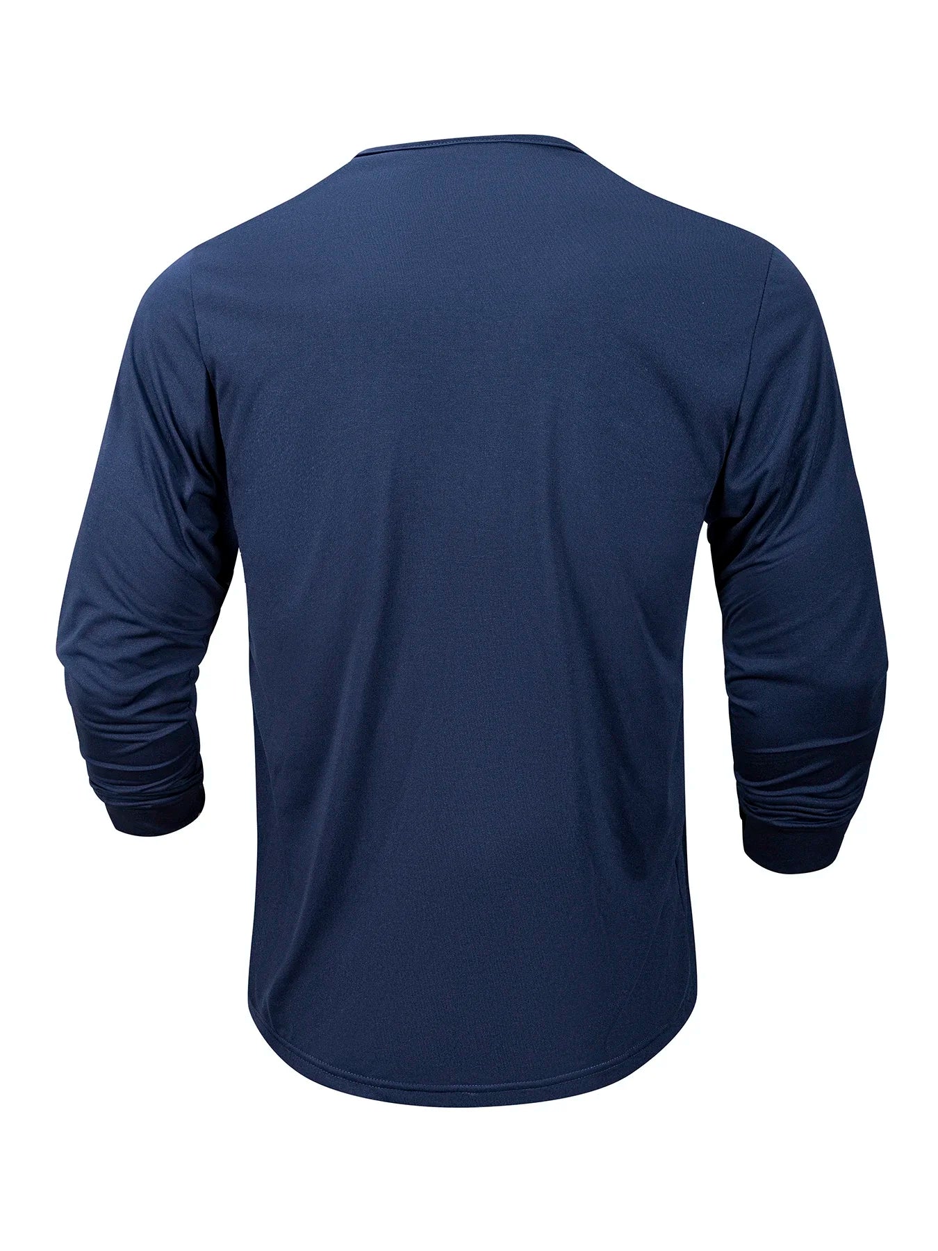 Mens Long Sleeve Henley Neck T-shirt Slim Fit Bottoming Tshirt Casual Button Shirt Comfortable Fitness Tee Cozy Top