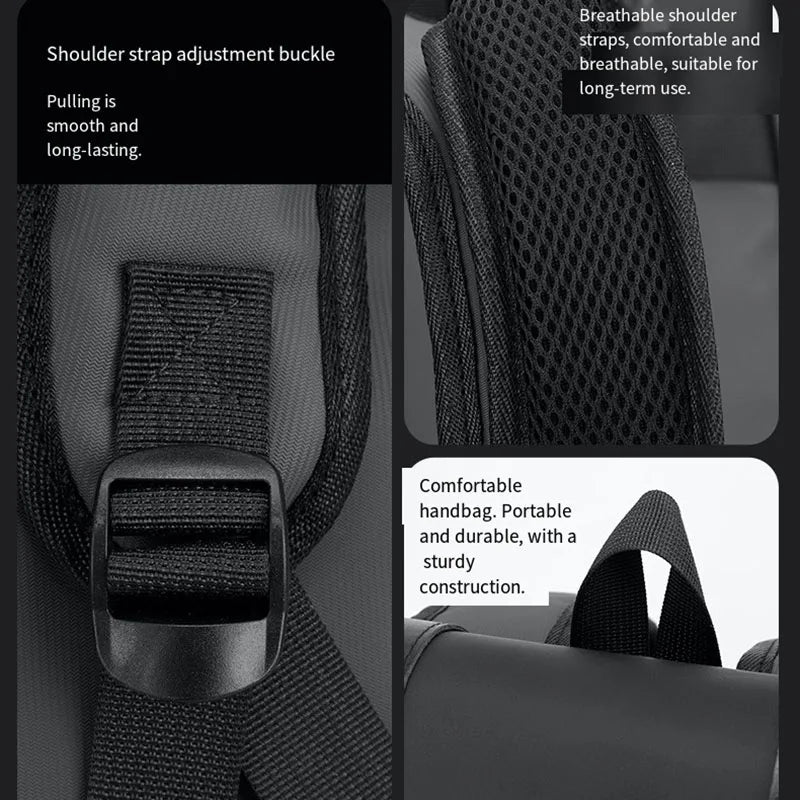 New Fashionable Backpack, Trendy Simple Casual Bag, Solid Color Business Travel Bag, Large Capacity Laptop Bag, Unisex Student School Bag, Multi-Functional Storage Bag