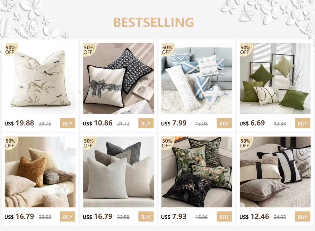 Cushion Covers Indian Style Handmade Tufted Pillowcase Geometric Modern Minimalist Hot-selling Cushion Case Cute Pillow Cover