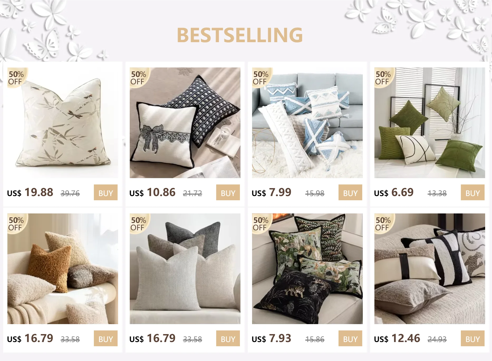 Cushion Covers Indian Style Handmade Tufted Pillowcase Geometric Modern Minimalist Hot-selling Cushion Case Cute Pillow Cover