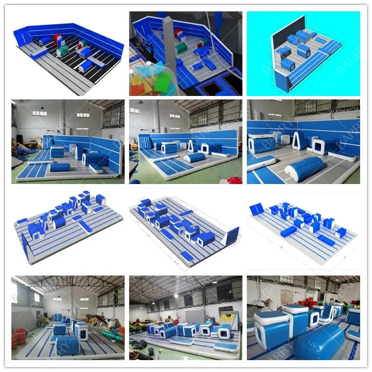 Indoor Outdoor Trampoline Park Parkour Blocks Gym Training Equipment Airtrack Obstacle Set for Sale