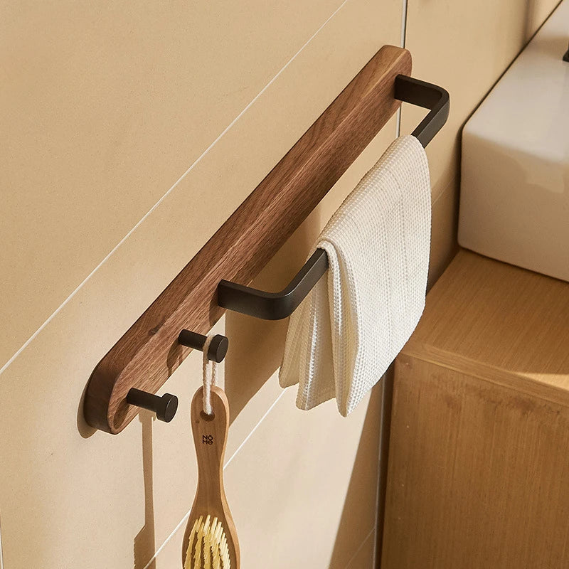 Bathroom Towel Holder  Wall Mounted Towel Rack Shower Room Holder Towel Bar Hanger Toilet shelf Bathroom Accessories