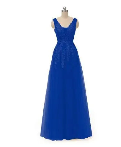 Elegant Evening Dresses فساتين سهرة Bride Banquet Floor-length Robe De Soiree Sexy Backless Long Lace Beading Party Prom Dress
