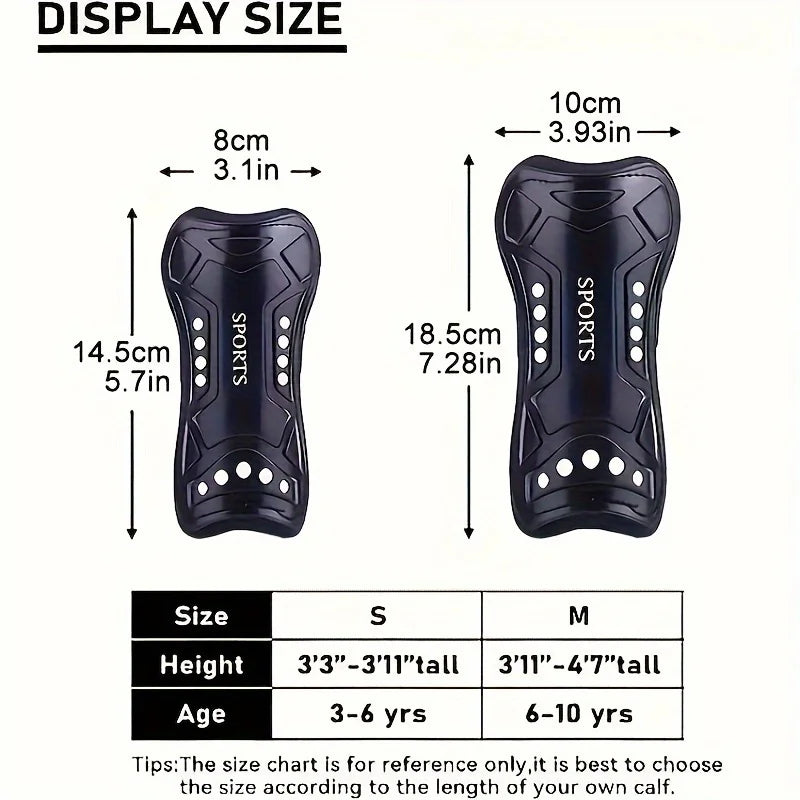 Youth football leg guards, 1 pair of leg guards, football equipment for matches, breathable and durable calf equipment