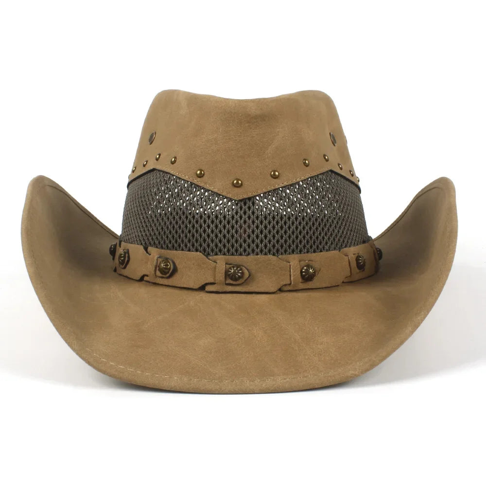 Men's and Women's Classic Retro British Top Hats, Travel Hats, Riding Leather Western Cowboy Hats