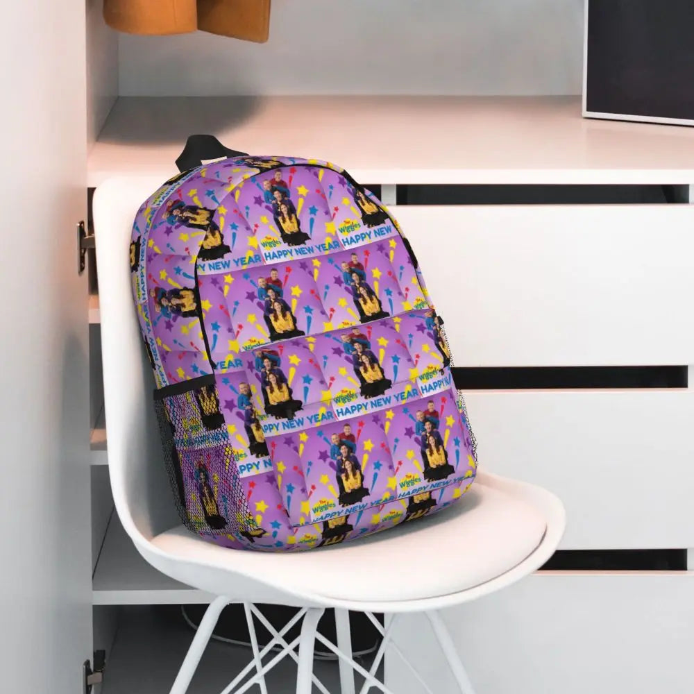 The Wiggles Tv Show Music Band Backpack Student Boys Girls BookBag Children School Bag Computer Shoulder Bags for Men Women