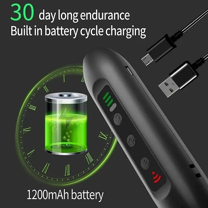 Ultrasonic Pet Dog Repellent, Portable Handheld Anti Bite and Anti Barking Drive Stick with LED Flashlight Pet Repellent