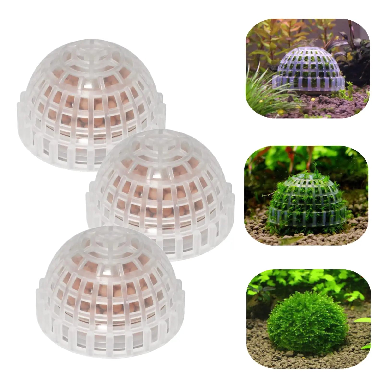 New Aquatic Pet Supplies Decorations Aquarium Natural Moss Ball Live Plants Filter Pet Fish Tank Decor Accessories